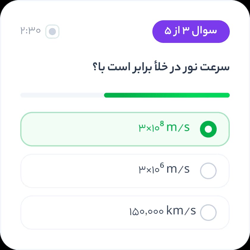 کارت حضور و غیاب لحظه‌ای در کلاس آنلاین کلاسا